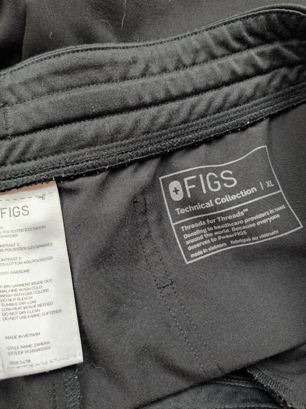FIGS Mens Scrub Jogger Size XL Extra Large Cuffed Tapered Jogger USA Casual fit